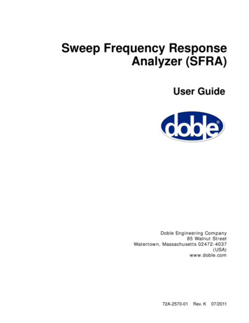 Sweep Frequency Response Analyzer (SFRA)