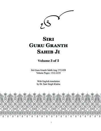Siri Guru Granth Sahib Ji - SikhNet