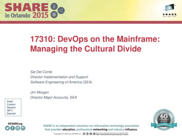 17310: DevOps On The Mainframe: Managing The Cultural Divide