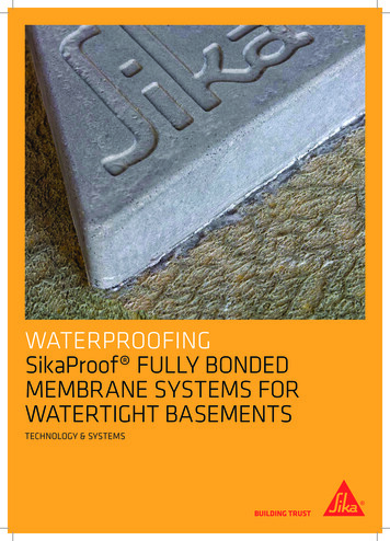 Sikaproof Fully Bonded Membrane Systems For Watertight .