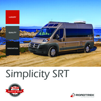 SimplicitySRT Brochure Final-Web - Roadtrek