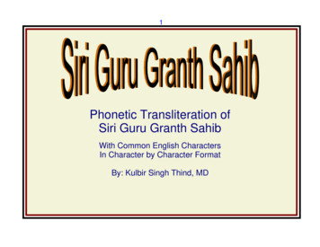 Siri Guru Granth Sahib, Romanized - Punjab Online