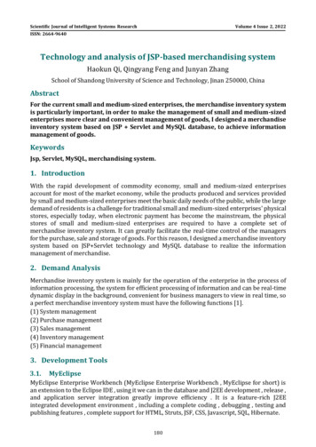 Technology And Analysis Of JSP-based Merchandising System