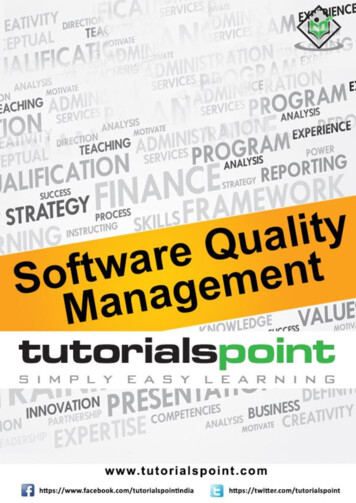 Software Quality Management Tutorial