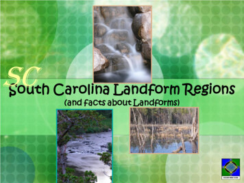 South Carolina Landform Regions - Richland County School .