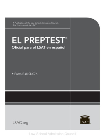 The Official LSAT PrepTest June Sample In Spanish (PDF)