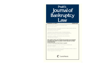 TT'S JOURNAL OF BANKRUPTCY LAW - Day Pitney
