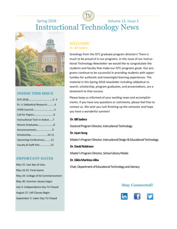 Spring 2018 Instructional Technology News