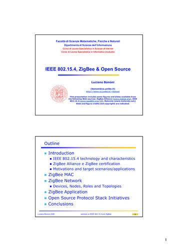 IEEE 802.15.4, ZigBee & Open Source - Informatica