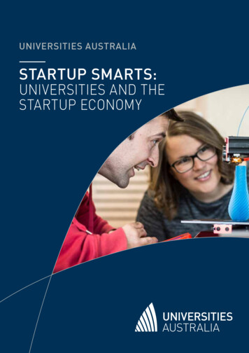 Startup Smarts: Universities And The Startup Economy