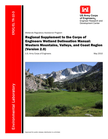 ERDC/EL TR-10-3, Regional Supplement To The Corps Of Engineers . - USDA