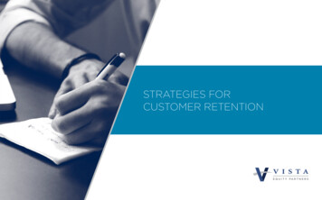 Strategies For Customer Retention - Vista Equity Partners