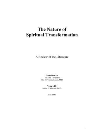The Nature Of Spiritual Transformation