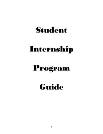 Student Internship Program Guide - California