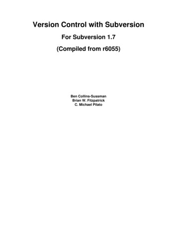 (Compiled From R6050) For Subversion 1