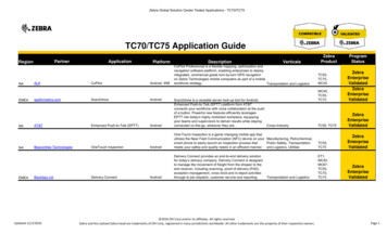 TC70/TC75 Application Guide - Zebra Technologies