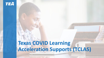 Texas COVID Learning Acceleration Supports (TCLAS)