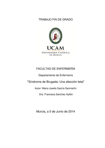 Murcia, A 5 De Junio De 2014 - Repositorio.ucam.edu