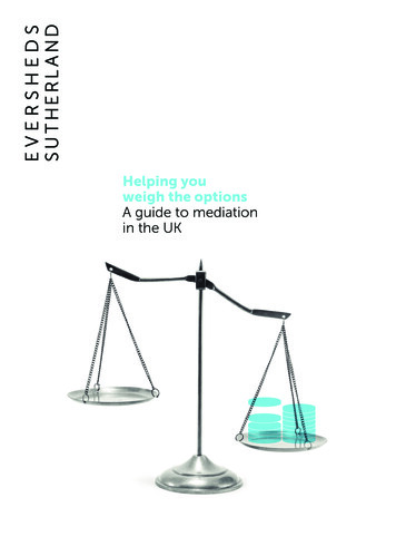 Helping You Weigh The Options A Guide To Mediation In The UK