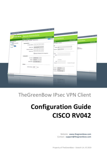 Configuration Guide CISCO RV042 - Thegreenbow 