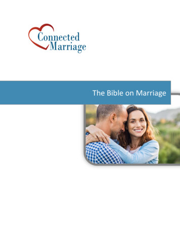 The Bible On Marriage - Connected Marriage