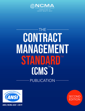 THE Contract Management Standard