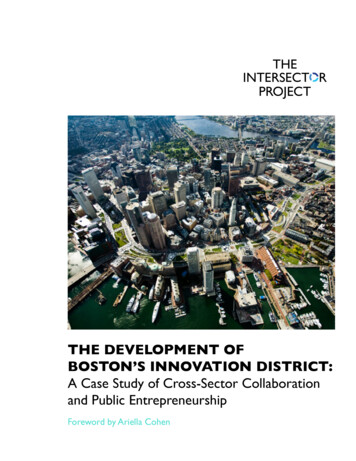 The Development Of Boston's Innovation District