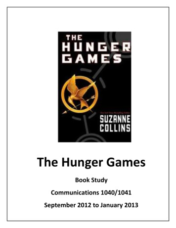 The Hunger Games Book Study - Weebly