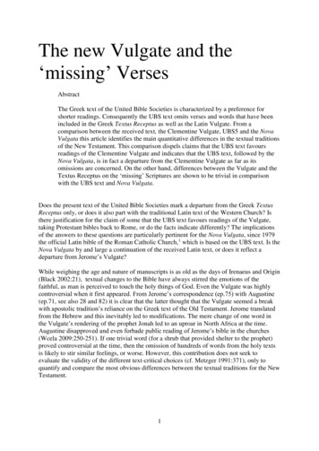 The New Vulgate And The Missing Verses - Benno Zuiddam