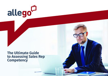 The Ultimate Guide To Assessing Sales Rep Competency