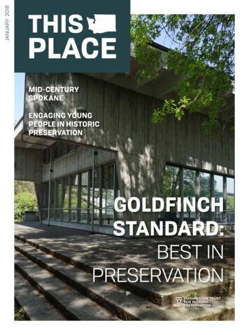 GOLDFINCH STANDARD - PreserveWA