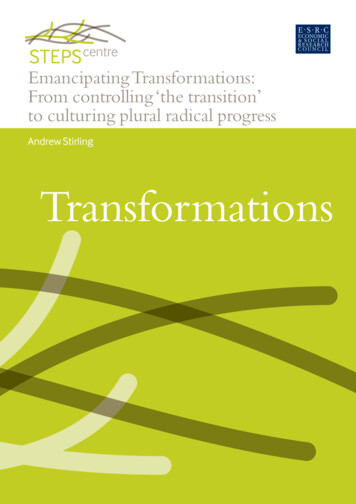 Emancipating Transformations: From Controlling ‘the .