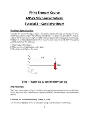 Finite Element Course ANSYS Mechanical Tutorial Tutorial 