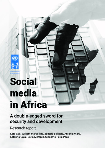 Social Media In Africa - UNDP
