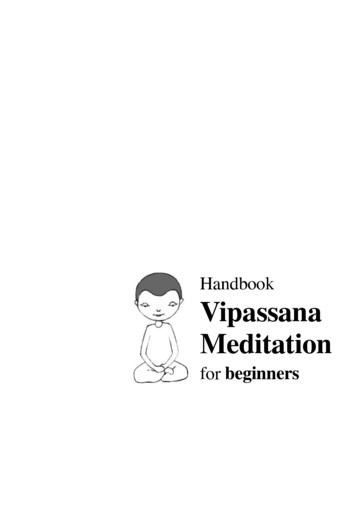 Handbook Vipassana Meditation - Just Be Good