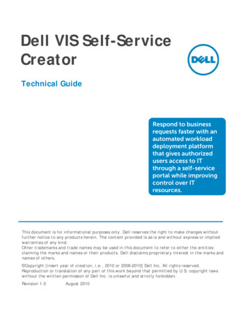 Dell VIS Self-Service Creator