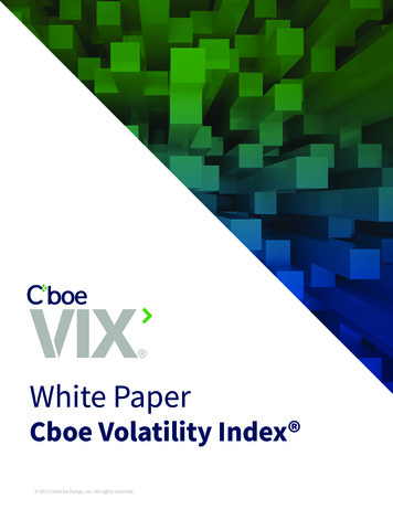 White Paper - Chicago Board Options Exchange