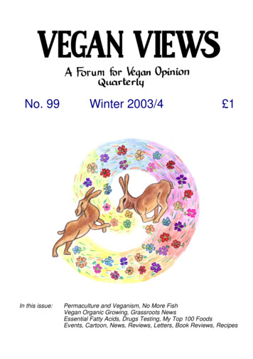 No. 99 Winter 2003/4 1 - Vegan Views