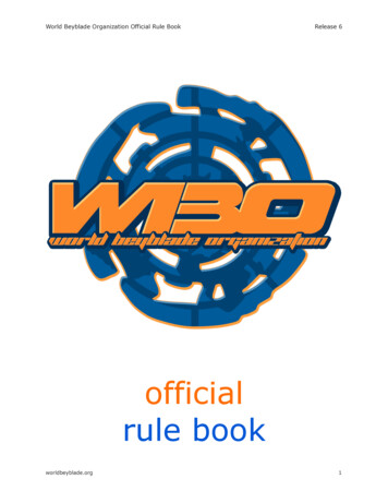 Official Rule Book - World Beyblade