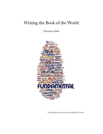 Writing The Book Of The World - Ted Sider