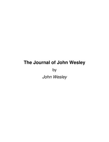 The Journal Of John Wesley - Online Christian Library