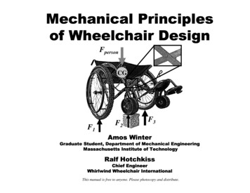 Mechanical Principles Of Wheelchair Design