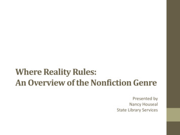 Where Reality Rules: An Overview Of The Nonfiction Genre