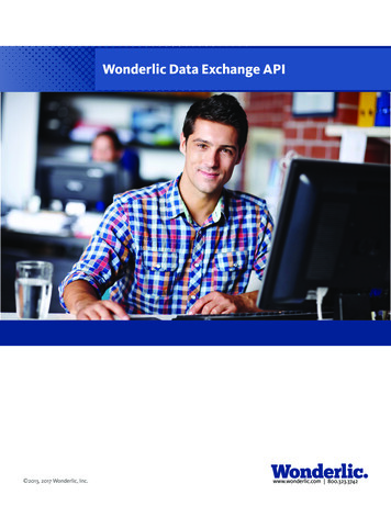 Wonderlic Data Exchange API