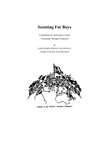 Scouting For Boys - ScoutsCan 
