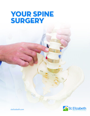 Your Spine Surgery - St. Elizabeth Healthcare