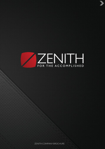 Zenith Company Brochure