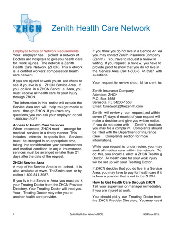 Zenith Health Care Network - Concordia.edu
