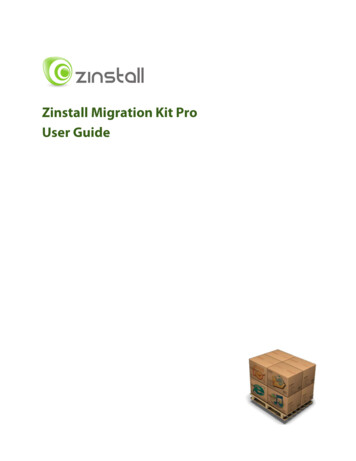 Zinstall Migration Kit Pro User Guide