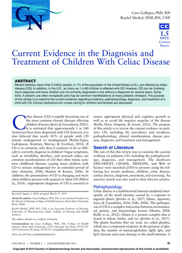 Current Evidence In The Diagnosis And Treatment Of Children With Celiac .